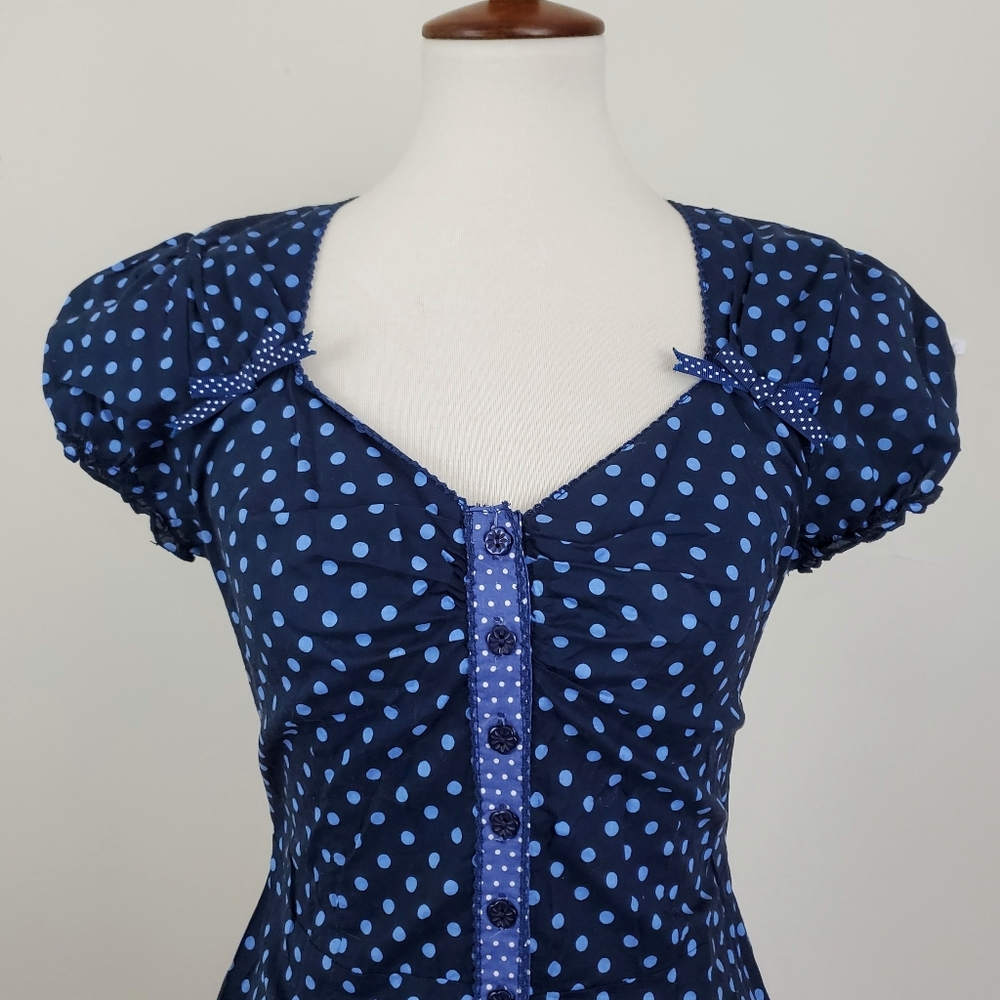 ModCloth Friday on My Mind Retro Polka Dot Dress - Picture 2 of 8